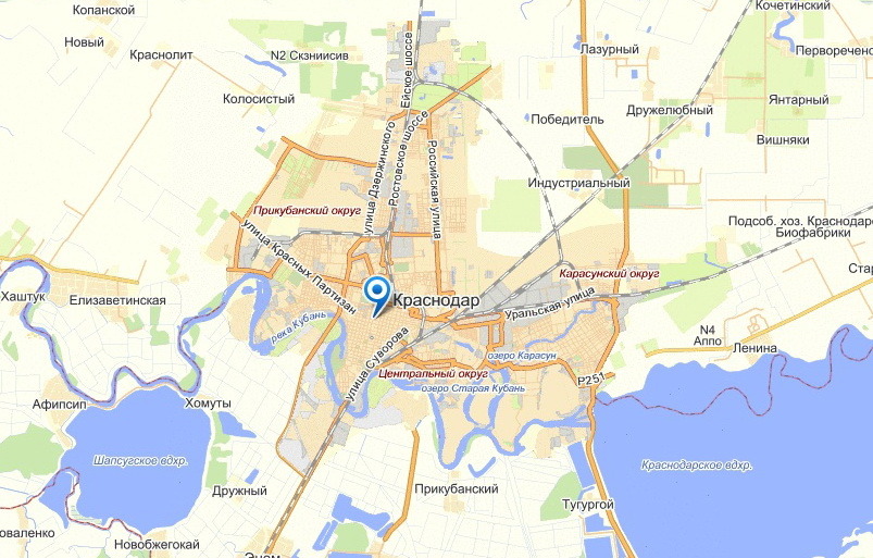 Краснодар далеко находится. Карта Краснодара с поселками. Карта города Краснодара с улицами. Краснодар на карте. Краснодар карта города.