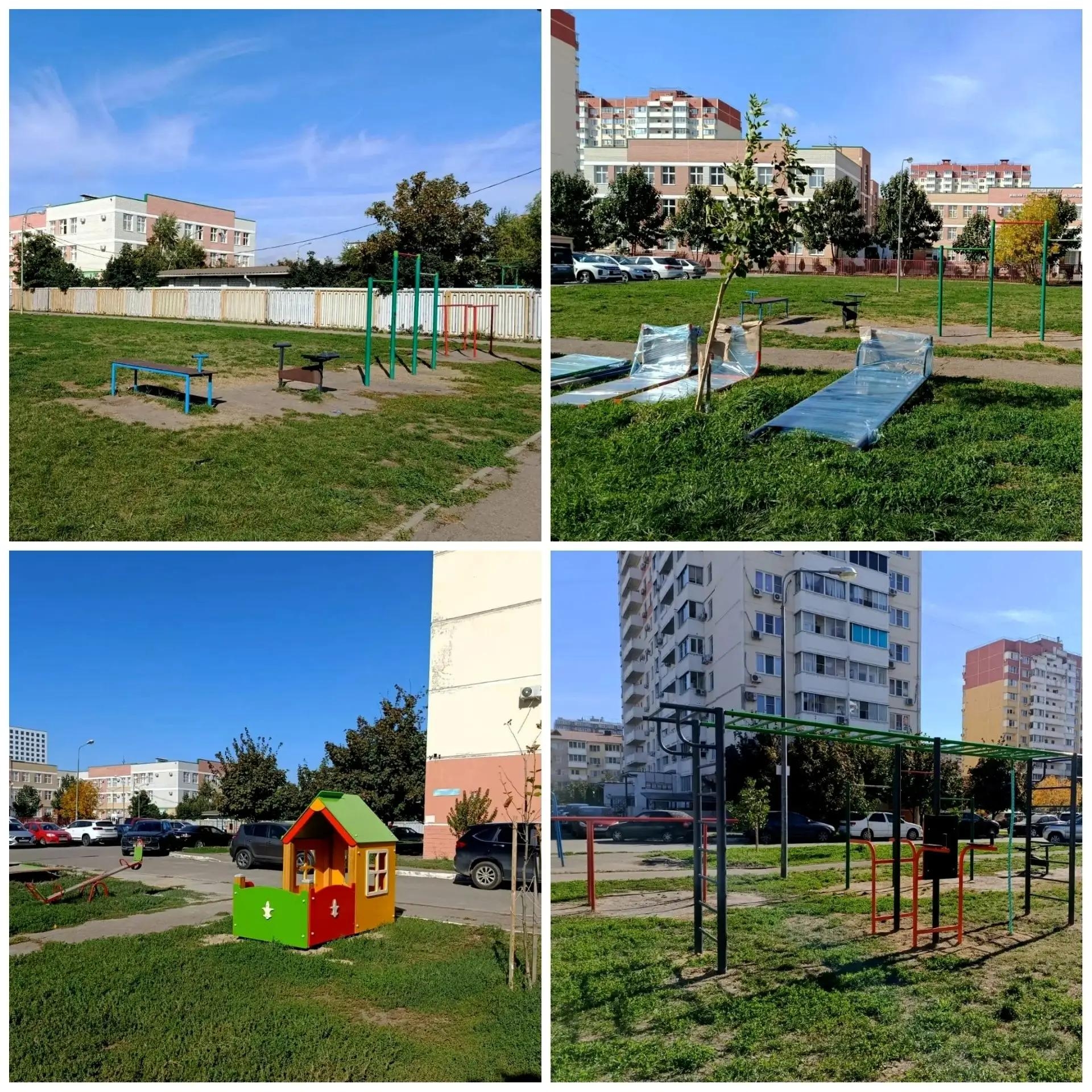 Новые площадки по пути в школу: забота о детях в округе депутата гордумы Краснодара Александра Лактионова