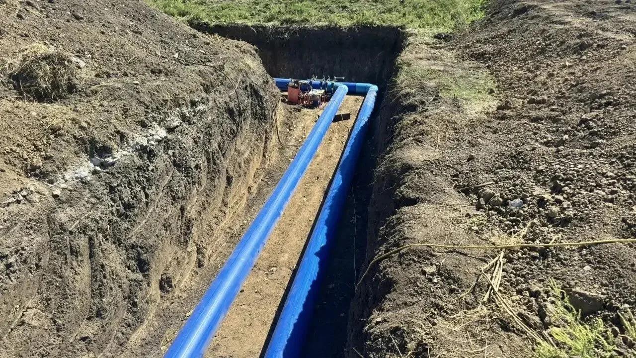 В Ейском районе строят 22 км сетей водоотведения