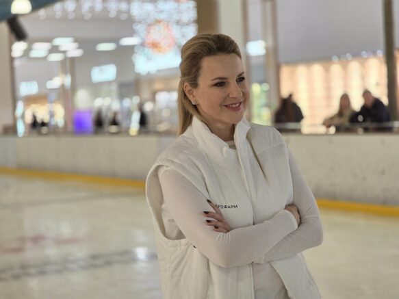 «Я легко соблазняюсь на еду»: фигуристка Ирина Слуцкая поделилась секретами похудения, прокатилась на коньках и открыла именную звезду в Краснодаре